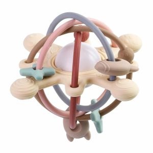 Chupetas |   Brinquedo de Mordedor para Bebês a Partir de 3 Meses + Brinquedos de Silicone para Dentição de Bebês Mordedor Sensorial para Gengivas Sensíveis Brinquedos para Mastigar para Necessidades de Sucção Livre de BPA Branco Navajo Chupetas Branco Navajo