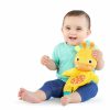 Chupetas |   Brinquedo de Pelúcia para Bebês Snuggle & Teethe Sem BPA – Girafa com Som de Amassar Chupetas Amarelo