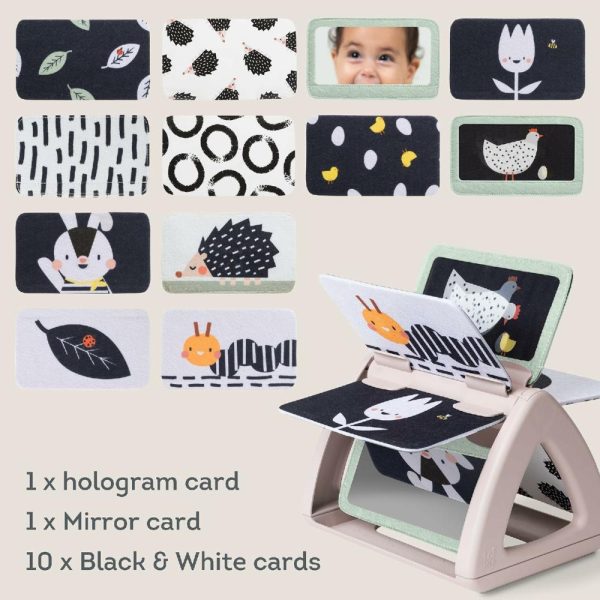 Chupetas |   Brinquedo para Bebês em Preto e Branco com Efeito de Chocalho e Espelho – Alta Contraste para Estímulo Visual – 0 a 6 Meses e 6 a 12 Meses – Atividade de Aprendizagem Montessori para Tempo de Barriga e Desenvolvimento Cognitivo Precoce Chupetas Chupetas