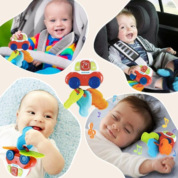 Chupetas |   Brinquedos de Dentição para Bebês – Chave de Carro Sensorial para Bebês com Música e Luz – Brinquedos Musicais para Bebês de 0 a 18 Meses – Presentes de Aniversário para Meninos e Meninas de 6 a 12 Meses e 1 Ano. Chupetas Chupetas