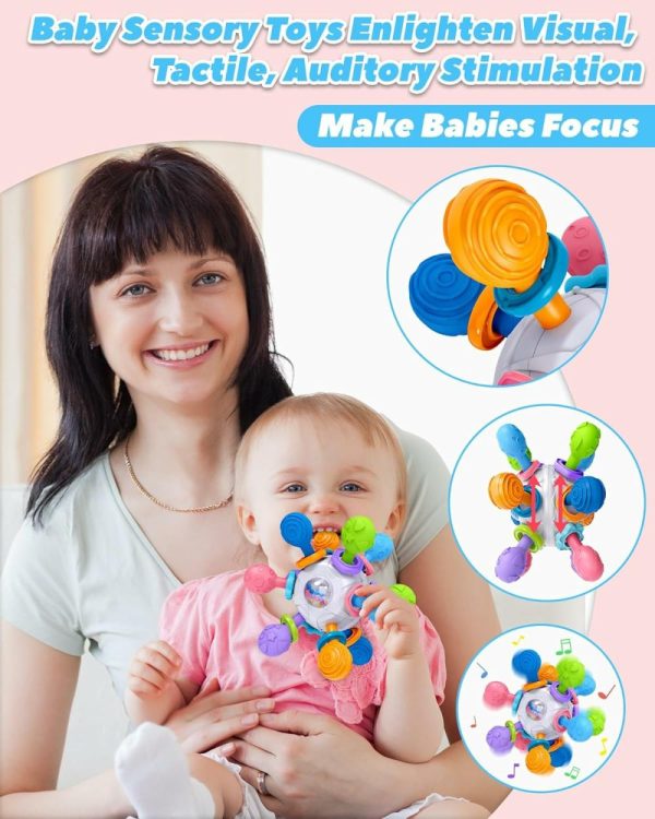 Chupetas |   Brinquedos de Dentição para Bebês de 0 a 6 Meses e de 6 a 12 Meses | Brinquedos Montessori para o Tempo de Barriga para Bebês de 0 a 18 Meses | Chocalhos para Bebês Recém-Nascidos | Brinquedos Sensoriais para Mastigar | Presentes para Chá de Bebê para Meninos e Meninas Chupetas Branco