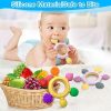 Chupetas |   Brinquedos de Dentição para Bebês de 6 a 12 Meses – Brinquedos Sensoriais Montessori – Brinquedos de Banho para Bebês – Mordedores de Frutas para Bebês – Brinquedos para Crianças de 0 a 3 Anos – Para Bebês e Recém-Nascidos – Presentes para Meninos e Meninas no Natal Chupetas Chupetas