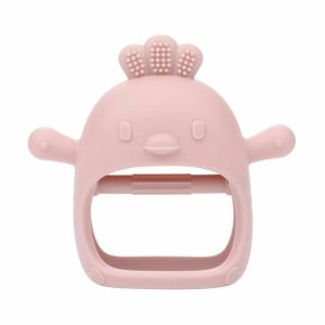 Chupetas |   Brinquedos de Dentição para Bebês – Mordedores de Silicone Macio para Bebês de 0 a 6 Meses – Mordedor Usável para Mão e Pulso Anti-Queda – Brinquedos de Mastigar para Necessidades de Sucção – Mordedor em Forma de Luva para Aliviar Gengivas Irritadas, Rosa Chupetas Chupetas