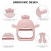 Chupetas |   Brinquedos de Dentição para Bebês – Mordedores de Silicone Macio para Bebês de 0 a 6 Meses – Mordedor Usável para Mão e Pulso Anti-Queda – Brinquedos de Mastigar para Necessidades de Sucção – Mordedor em Forma de Luva para Aliviar Gengivas Irritadas, Rosa Chupetas Chupetas