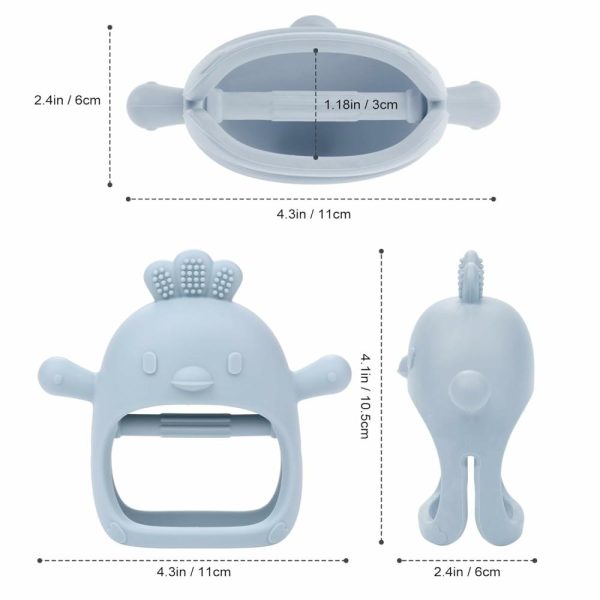 Chupetas |   Brinquedos de Dentição para Bebês – Mordedores de Silicone Macio para Bebês de 0 a 6 Meses – Mordedor Usável para Mão e Pulso Anti-Queda – Brinquedos de Mastigar para Necessidades de Sucção – Mordedor em Forma de Luva para Aliviar Gengivas Irritadas, Rosa Chupetas Chupetas