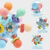 Chupetas |   Brinquedos Sensoriais Montessori para Bebês de 0 a 6 Meses e de 6 a 12 Meses – Brinquedos de Mordida em Grau Alimentar para Bebês de 0 a 18 Meses – Brinquedos de Aprendizado e Desenvolvimento para Recém-Nascidos – Presentes para Meninos e Meninas de 1 a 2 Anos Chupetas Azul