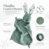 Chupetas |   Caixa de Presentes para Recém-Nascidos em Algodão Orgânico – Presentes para Bebês Unissex Inclui: Muslin Baby Lovey Comforter + Babador Bandana para Bebê + Mordedor de Madeira + Placa de Anúncio de Nascimento – Conjunto de Presentes para Bebês – Loveys para Bebês Chupetas Chupetas