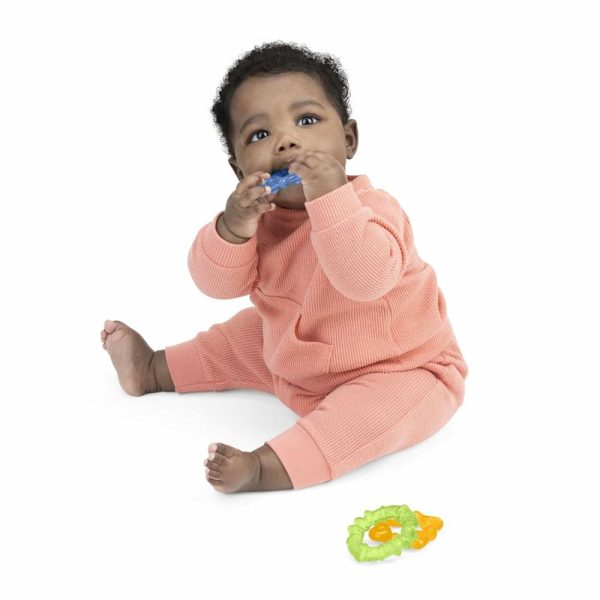 Chupetas |   Chill & Teethe Brinquedo de Dentição para Bebês com Água e Livre de BPA – Idade a Partir de 3 Meses+ Chupetas Água Preenchida - Pastel