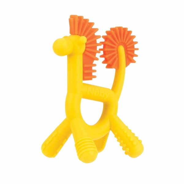 Chupetas |   Chocalho de Silicone Geo Zoos – Brinquedo de Dentição de Girafa para Bebês a Partir de 3 Meses – Alivia e Massageia Gengivas Sensíveis Chupetas Amarelo / Laranja