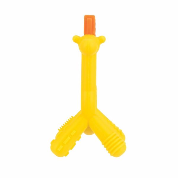 Chupetas |   Chocalho de Silicone Geo Zoos – Brinquedo de Dentição de Girafa para Bebês a Partir de 3 Meses – Alivia e Massageia Gengivas Sensíveis Chupetas Amarelo / Laranja