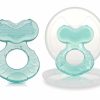 Chupetas |   Chocalho de Silicone Teethe-Eez com Cerdas Inclui Estojo Higiênico Aqua (Pacote com 2) Chupetas Aqua-2 Contagem