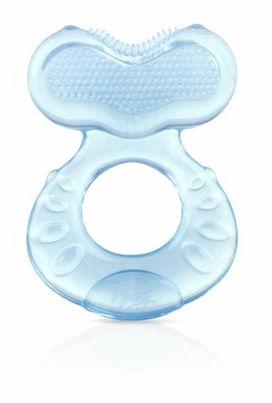 Chupetas |   Chocalho de Silicone Teethe-Eez com Cerdas Inclui Estojo Higiênico Azul Chupetas Azul