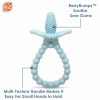 Chupetas |   Chupeta de Silicone Berrybumps Texturizada Alivia as Gengivas Doloridas dos Bebês Brinquedo de Alívio para Dentição Frontal e Traseira para Bebês Livre de BPA Fácil de Segurar Forma de Fruta Razberry Plus 3M+ – Azul Chupetas Azul