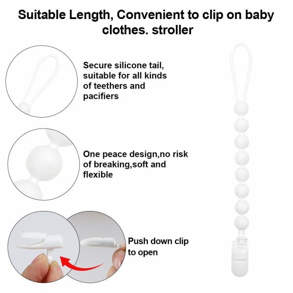 Chupetas |   Chupeta de Silicone de Grau Alimentar em Forma de Bola Esportiva com Design de Uma Peça e Clip para Chupeta, Conjunto de Brinquedos para Alívio da Dor de Dentição para Meninos e Meninas a Partir de 3 Meses, Seguro para Congelador, Livre de BPA. (Beisebol) Chupetas Beisebol