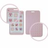 Chupetas |   Chupeta de Silicone Macio em Forma de Telefone para Meninos e Meninas – Brinquedo de Mastigar para Bebês – Mordedor para Dentição (Rosa) Chupetas Chupetas