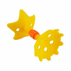 Chupetas |   Chupeta Teethin Smart Ez Grip Star e Brinquedo Sensorial para Bebês e Crianças Pequenas. Chupeta Amarela Livre de BPA. Chupetas Amarelo