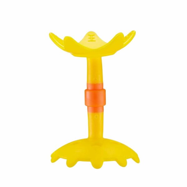 Chupetas |   Chupeta Teethin Smart Ez Grip Star e Brinquedo Sensorial para Bebês e Crianças Pequenas. Chupeta Amarela Livre de BPA. Chupetas Amarelo