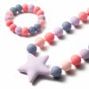 Chupetas |   Colar e Pulseira Sensorial para Bebê – 2 Peças de Joias de Silicone para Dentição Fofas para Crianças. Brinquedos de Joias Sensoriais, Presentes para Chá de Bebê para Meninos e Meninas. Chupetas Chupetas