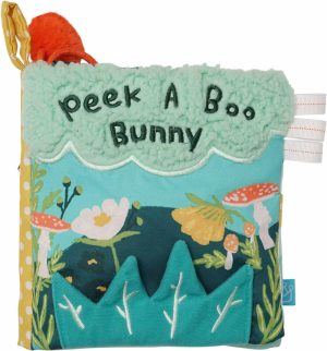 Chupetas |   Livro de Atividades Macio e Estalido “Peek-A-Boo” de Contos de Fadas para Bebês e Crianças Pequenas com Coelhinho de Pelúcia Amarrado e Apito Pequeno Chupetas Chupetas