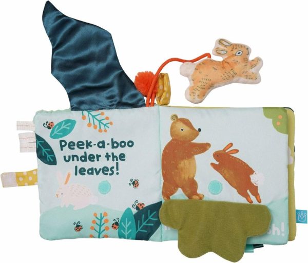 Chupetas |   Livro de Atividades Macio e Estalido “Peek-A-Boo” de Contos de Fadas para Bebês e Crianças Pequenas com Coelhinho de Pelúcia Amarrado e Apito Pequeno Chupetas Chupetas