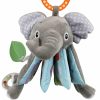 Chupetas |   Livros para Bebês de 0 a 6 Meses, Brinquedos para Bebês – Livros de Tecido Macio com Elefante para Tocar e Sentir, Brinquedos para Bebês de 3 a 6 Meses, 6 a 12 Meses e 1 a 3 Anos – Presentes para Bebês Meninos e Meninas, Brinquedos de Pelúcia de Coelho para Alívio de Dentição. Chupetas Capa cinza e Páginas: azul e verde - multicolorido