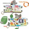 Chupetas |   Livros para Bebês de 0 a 6 Meses, Brinquedos para Bebês – Livros de Tecido Macio com Elefante para Tocar e Sentir, Brinquedos para Bebês de 3 a 6 Meses, 6 a 12 Meses e 1 a 3 Anos – Presentes para Bebês Meninos e Meninas, Brinquedos de Pelúcia de Coelho para Alívio de Dentição. Chupetas Capa cinza e Páginas: azul e verde - multicolorido