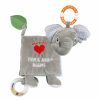 Chupetas |   Livros para Bebês de 0 a 6 Meses, Brinquedos para Bebês – Livros de Tecido Macio com Elefante para Tocar e Sentir, Brinquedos para Bebês de 3 a 6 Meses, 6 a 12 Meses e 1 a 3 Anos – Presentes para Bebês Meninos e Meninas, Brinquedos de Pelúcia de Coelho para Alívio de Dentição. Chupetas Capa cinza e Páginas: azul e verde - multicolorido