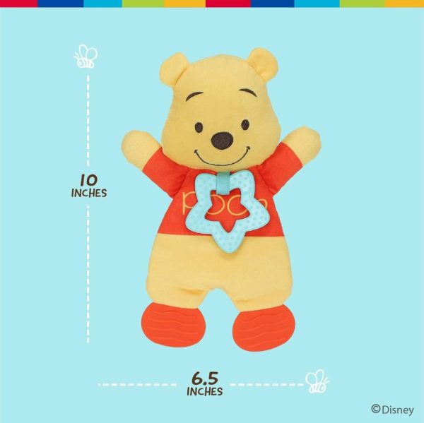 Chupetas |   Manta Sensorial Baby Winnie The Pooh com Pézinhos de Crinkle e Mordedor para Bebês Meninos e Meninas Chupetas Chupetas