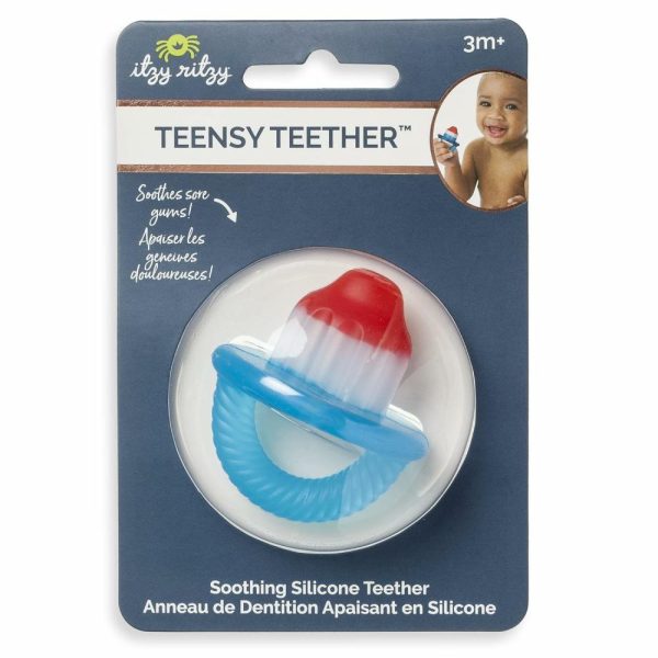 Chupetas |   Teether Teensy – Mordedor de Silicone Oco Calmante com Cabo Flexível e Fácil de Segurar – Hero Pop Chupetas Chupetas