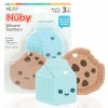 Chupetas |   Todos os Mordedores de Silicone em Forma de Biscoito com Gotas de Chocolate e Carton de Leite – Pacote com 2 Unidades – 3+ Meses Chupetas Chupetas