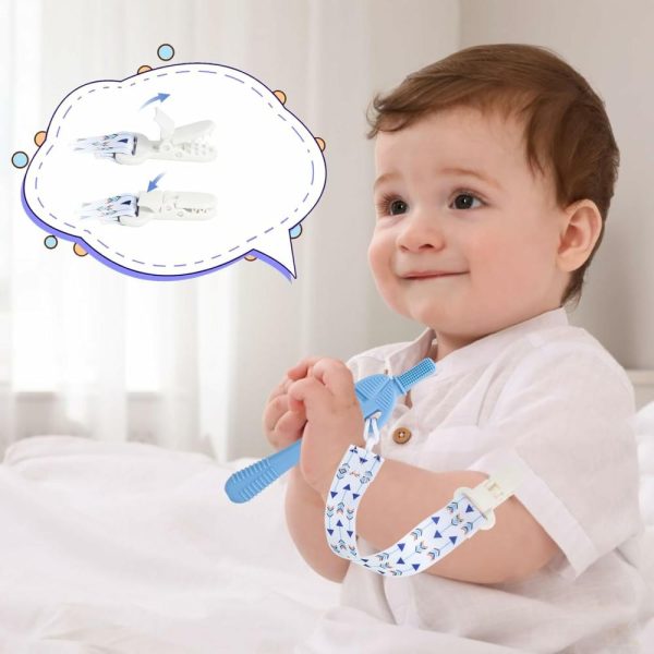 Chupetas |   Tubo Mordedor Oco Canudos de Mastigar para Bebês de 6 a 12 Meses Silicone Livre de BPA Mordedores de Silicone para Bebês Brinquedos de Mastigação Pacote com 5 Brinquedos de Dentição em Forma de Martelo e Chave de Fenda Presente para Meninos e Meninas Chupetas Chupetas