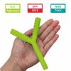 Chupetas |   Tubo Mordedor para Bebês de 3 a 6 Meses – Pacote com 3 Tubos de Silicone Oco para Crianças Autistas – Brinquedo em Forma de Y para Mordida – Brinquedos Mordedores para Bebês com Autismo – Ideal para Alívio de Dentição e Mastigação. Chupetas Chupetas