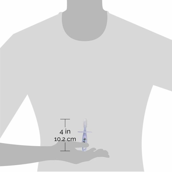 Chupetas |   Zoli Chubby Gummy Mordedor | Pacote com 2 Mordedores para Alívio da Dentição – Lilás/Cinza | Bastão de Dentição Livre de BPA Chupetas Chupetas