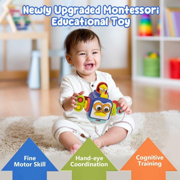 Cubos de Atividades |   Brinquedos Montessori para Bebês de 1 Ano | Brinquedos Sensoriais para Crianças de 1 a 3 Anos | Atividades de Viagem | Cubo Atividade | Presentes para Bebês de 12 a 18 Meses | Brinquedos Educativos para Habilidades Motoras Cubos de Atividades Cubos de Atividades