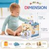 Cubos de Atividades |   Cubo de Atividades de Madeira Brinquedos Montessori para Bebês de 1 Ano 12 Meses + Brinquedos Educativos para Crianças de 1 a 3 Anos Meninos e Meninas Presente de Aniversário Sensorial Interativo Cubos de Atividades Cubos de Atividades