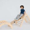 Escaladores Internos e Estruturas de Brincar |   Triângulo Pikler 4 em 1 – Ginásio Montessori Dobrável com Rampa – Brinquedos de Escalada Internos para Crianças – Triângulo de Escalada para Crianças Pequenas – Estrutura de Aprendizado Waldorf – Escorregador Natural Escaladores Internos e Estruturas de Brincar Escaladores Internos e Estruturas de Brincar