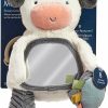 Espelhos |   Brinquedo Sensorial de Tummy Time com Espelho – Apresenta Sons de Amassar e Tilintar, Múltiplas Texturas e Espelho para Autodescoberta, Brinquedo Infantil para Idades a Partir de 0 Meses, Vaca Espelhos Espelhos