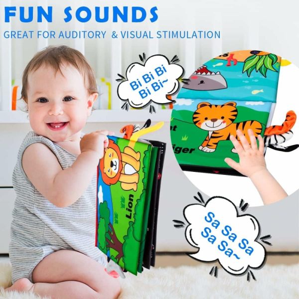 Espelhos |   Brinquedos para Bebês de 0 a 6 Meses – Espelho para Hora da Barriga com Livros de Tecido e Mordedores – Brinquedos Montessori para Bebês de 0, 3, 6 e 9 Meses – Brinquedo Sensorial de Alto Contraste para Recém-Nascidos – Presente para Bebês Meninos e Meninas Espelhos Espelhos