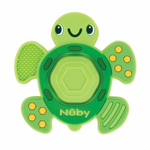 Chupetas |   Teether N’ Pop Brinquedo Sensorial – Mordedor para Bebês Sem BPA – A Partir de 3 Meses – Tartaruga Chupetas Chupetas