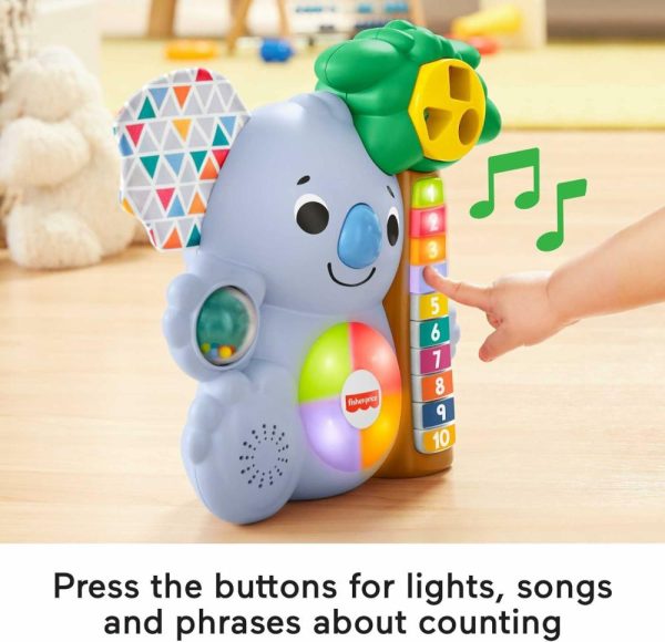 Brinquedos Musicais |   Brinquedo de Aprendizagem para Bebês Linkimals Koala Contador com Luzes e Música Interativas para Bebês a Partir de 9 Meses. Compatível Somente com Itens Linkimals. Brinquedos Musicais Brinquedos Musicais