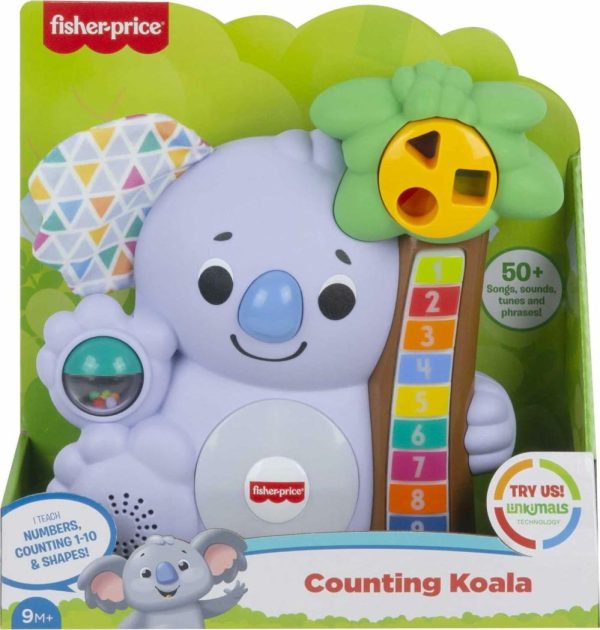 Brinquedos Musicais |   Brinquedo de Aprendizagem para Bebês Linkimals Koala Contador com Luzes e Música Interativas para Bebês a Partir de 9 Meses. Compatível Somente com Itens Linkimals. Brinquedos Musicais Brinquedos Musicais