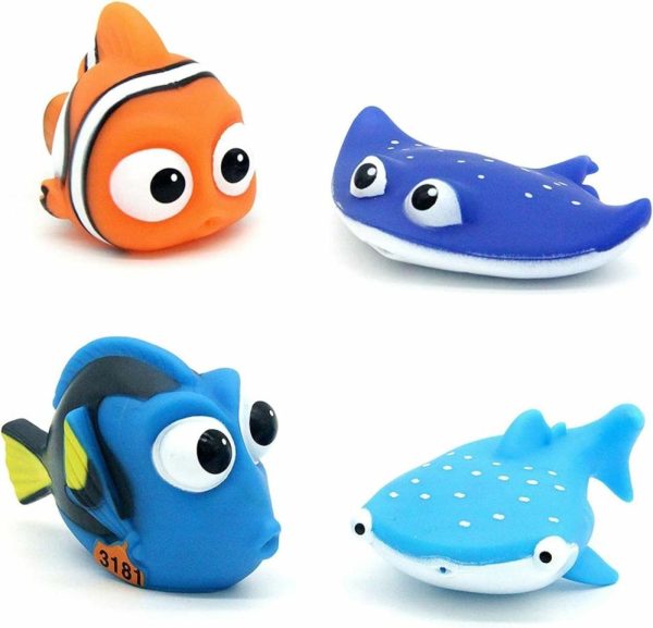 Brinquedos de Banho |   Brinquedos de Banho para Crianças, Brinquedos de Água em Forma de Tubarão, 4 Peças de Brinquedos para Bebês na Piscina, Presentes de Aniversário para o Verão, Atividades na Piscina Brinquedos de Banho Brinquedos de Banho