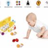 Brinquedos de Classificação e Empilhamento |   Ovos de Páscoa Conectando Ovos em Cartonagem – Brinquedos e Presentes para Crianças de 1 a 3 Anos – Meninas e Meninos – Aprender Brincando com Ovos de Formas e Cores Brinquedos de Classificação e Empilhamento Brinquedos de Classificação e Empilhamento