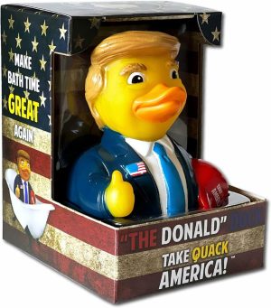 Brinquedos de Banho |   O Pato Donald Trump – Patinhos de Borracha Flutuantes – Brinquedo de Banho Colecionável para Crianças e Adultos de Todas as Idades Brinquedos de Banho Brinquedos de Banho