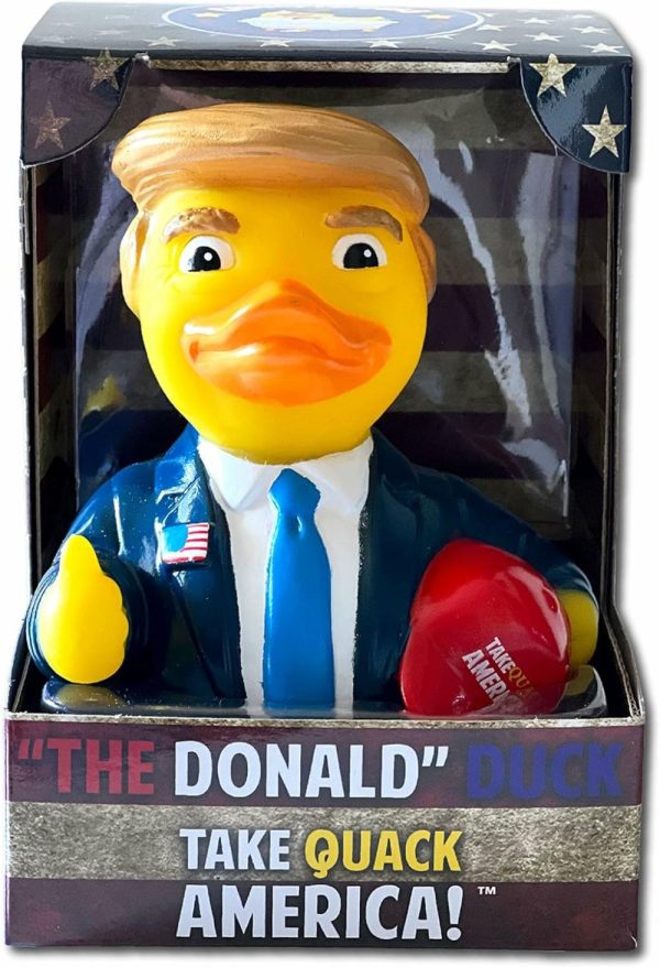 Brinquedos de Banho |   O Pato Donald Trump – Patinhos de Borracha Flutuantes – Brinquedo de Banho Colecionável para Crianças e Adultos de Todas as Idades Brinquedos de Banho Brinquedos de Banho