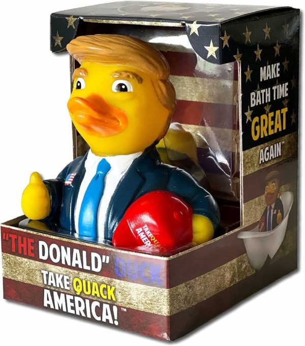 Brinquedos de Banho |   O Pato Donald Trump – Patinhos de Borracha Flutuantes – Brinquedo de Banho Colecionável para Crianças e Adultos de Todas as Idades Brinquedos de Banho Brinquedos de Banho