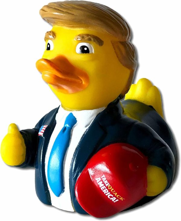 Brinquedos de Banho |   O Pato Donald Trump – Patinhos de Borracha Flutuantes – Brinquedo de Banho Colecionável para Crianças e Adultos de Todas as Idades Brinquedos de Banho Brinquedos de Banho