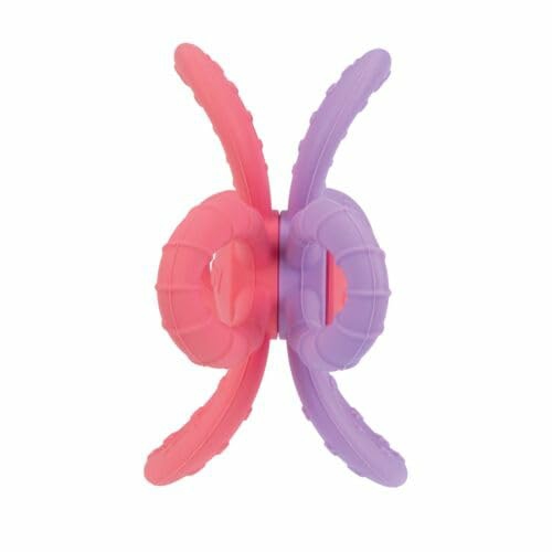 Chupetas |   Brinquedo de Dentição Fun Loops – Mordedor em Forma de Flor para Bebês – A Partir de 3 Meses – Rosa e Roxo Chupetas Chupetas